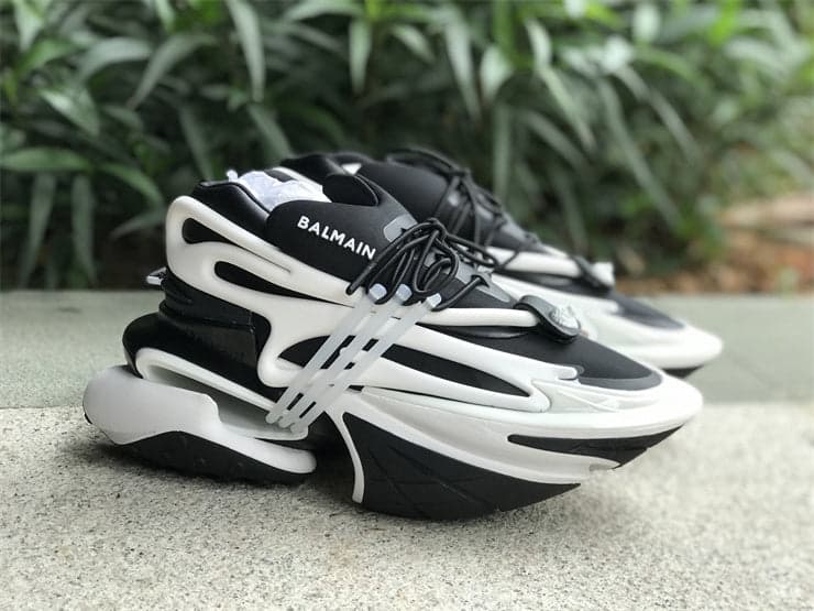 Balmain Unicorn Low-Top Black White – Moda