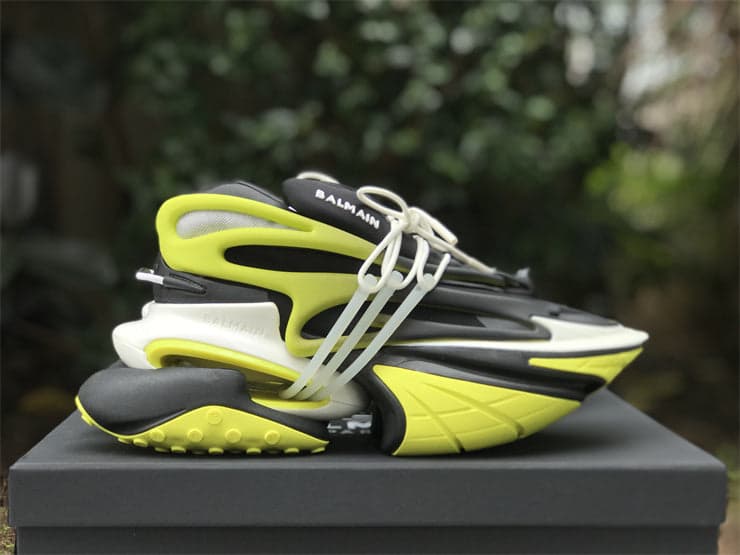 Balmain Unicorn Low-Top Black Yellow – Moda