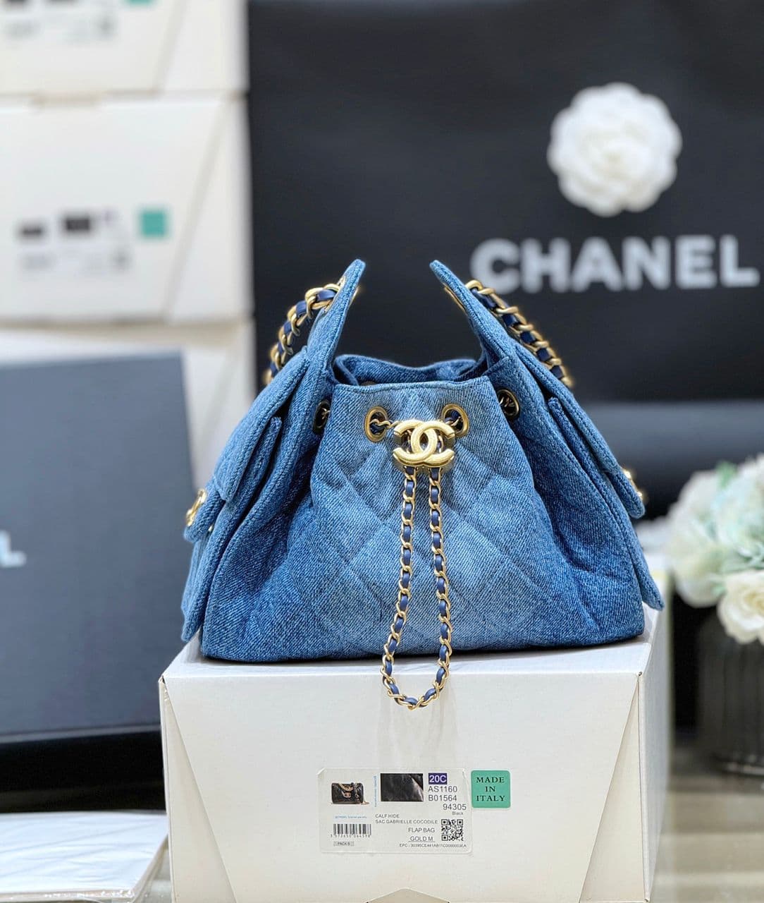 Bolsa CHANEL 25 Cyan Blue – Moda