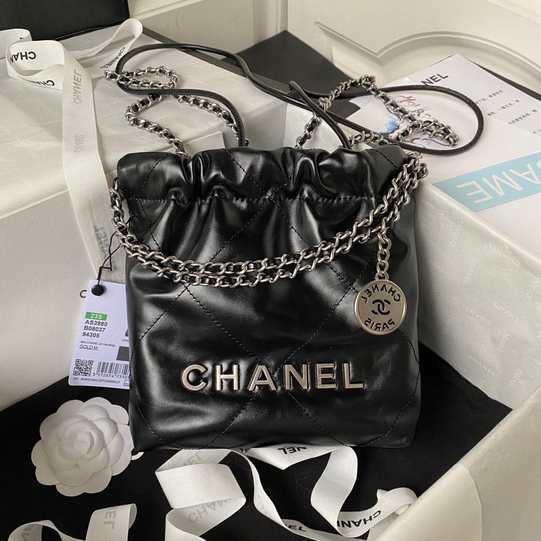 Bolsa Chanel Mini 22S Handbag Calfskin – Moda