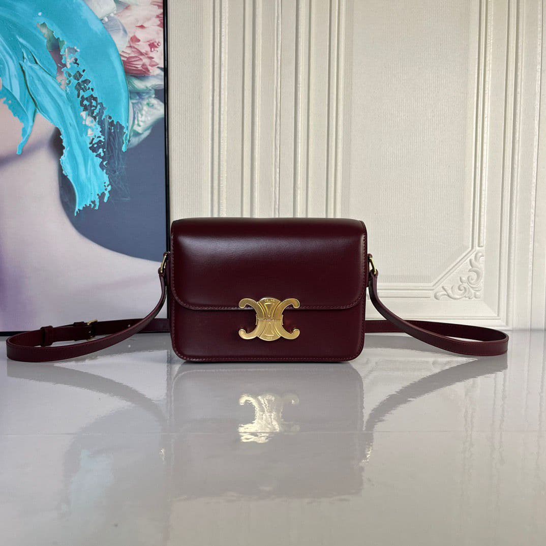 BOLSA CLASSIQUE TRIOMPHE CELINE WINE – Moda
