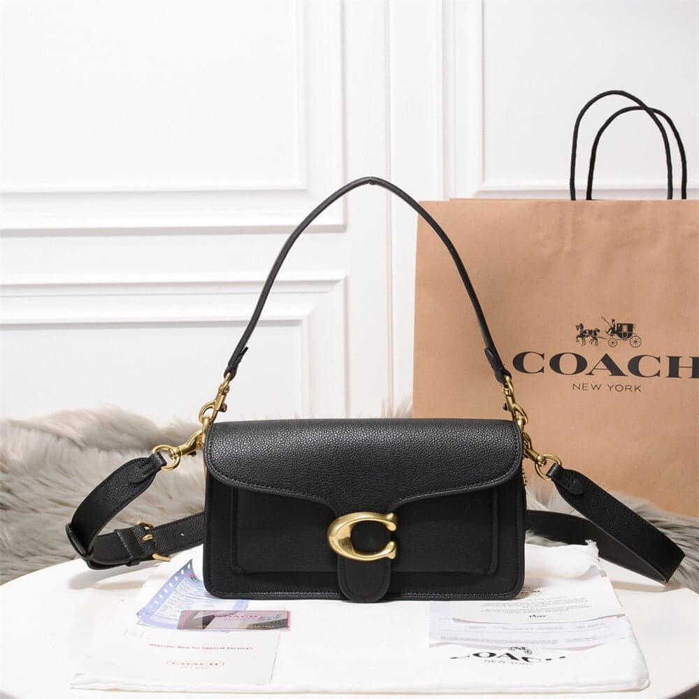 Coach Tabby 26 Black Ferragens Douradas – Moda