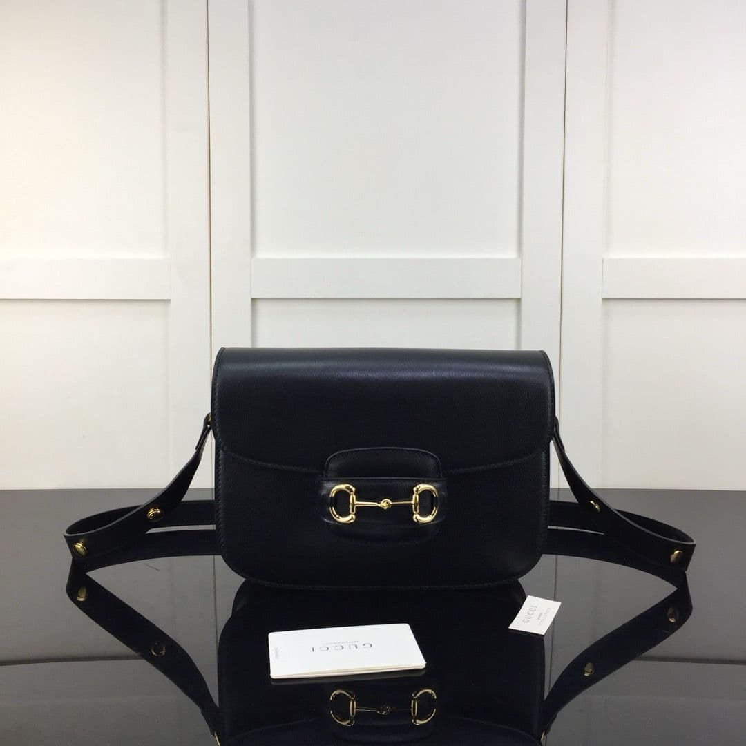 Bolsa Gucci Horsebit 1995 Black – Moda