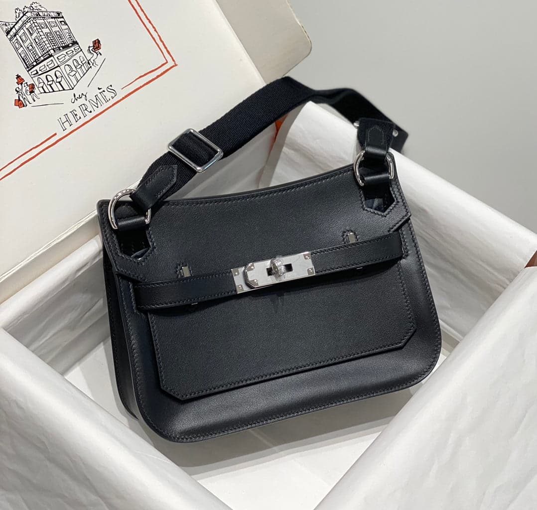 Bolsa Hermès Jypsière Mini Black – Moda