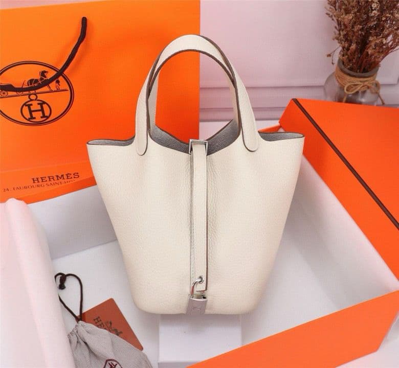 Bolsa Hermes Picotin 18 White – Moda