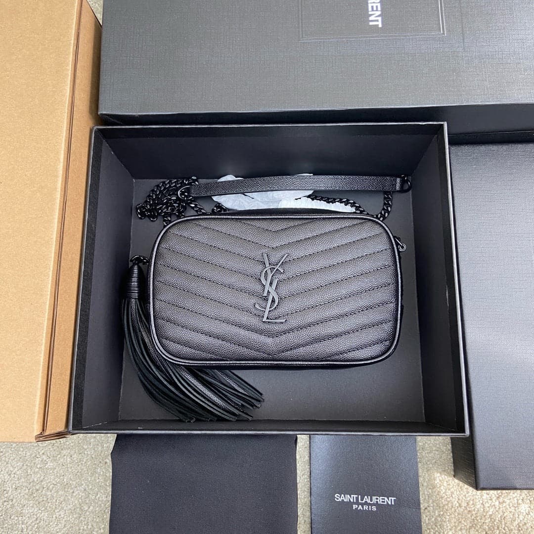 Saint Laurent Lou Camera Bag All Black – Moda