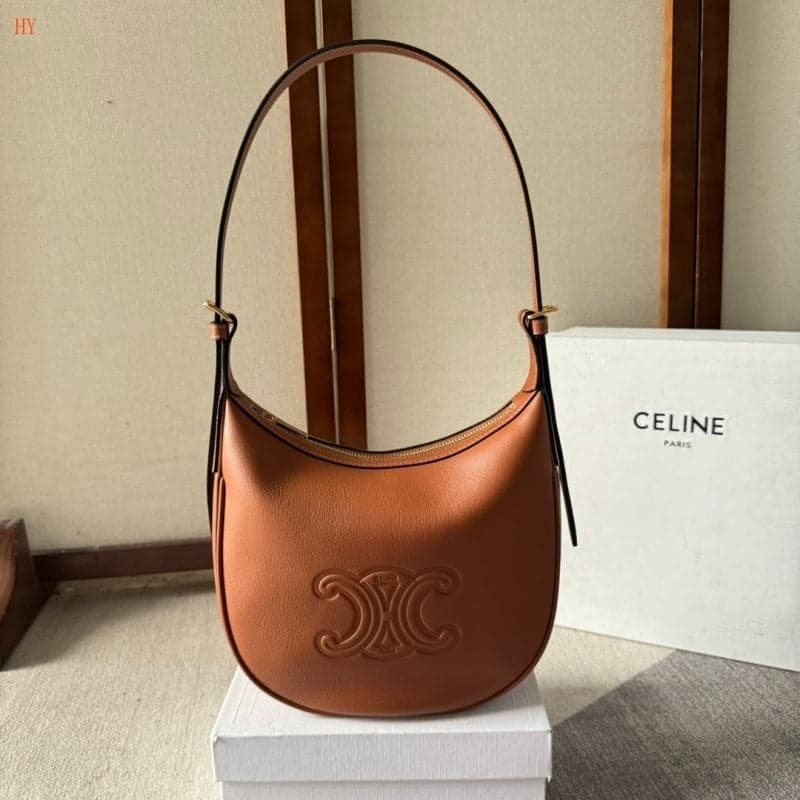 Celine Heloïse Cuir Triomphe Brown – Moda