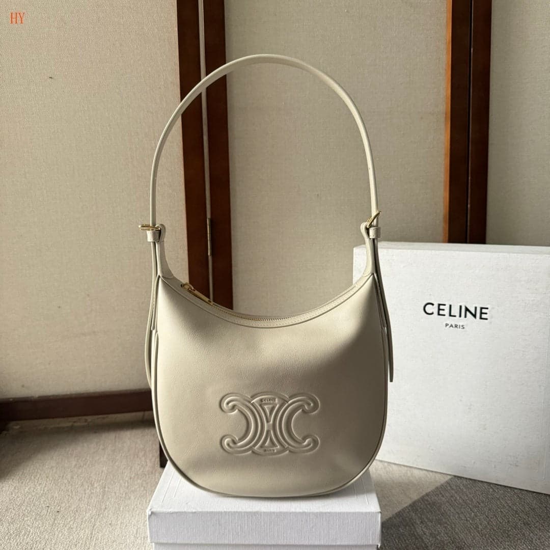 Celine Heloïse Cuir Triomphe Off White – Moda