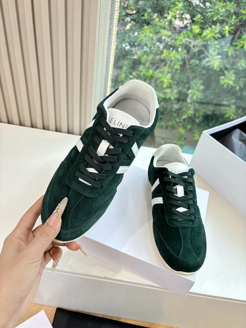 Celine Jogger Low Lace-Up Sneaker Green – Moda