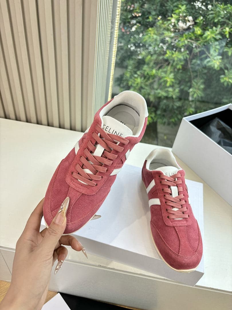 Celine Jogger Low Lace-Up Sneaker Pink – Moda
