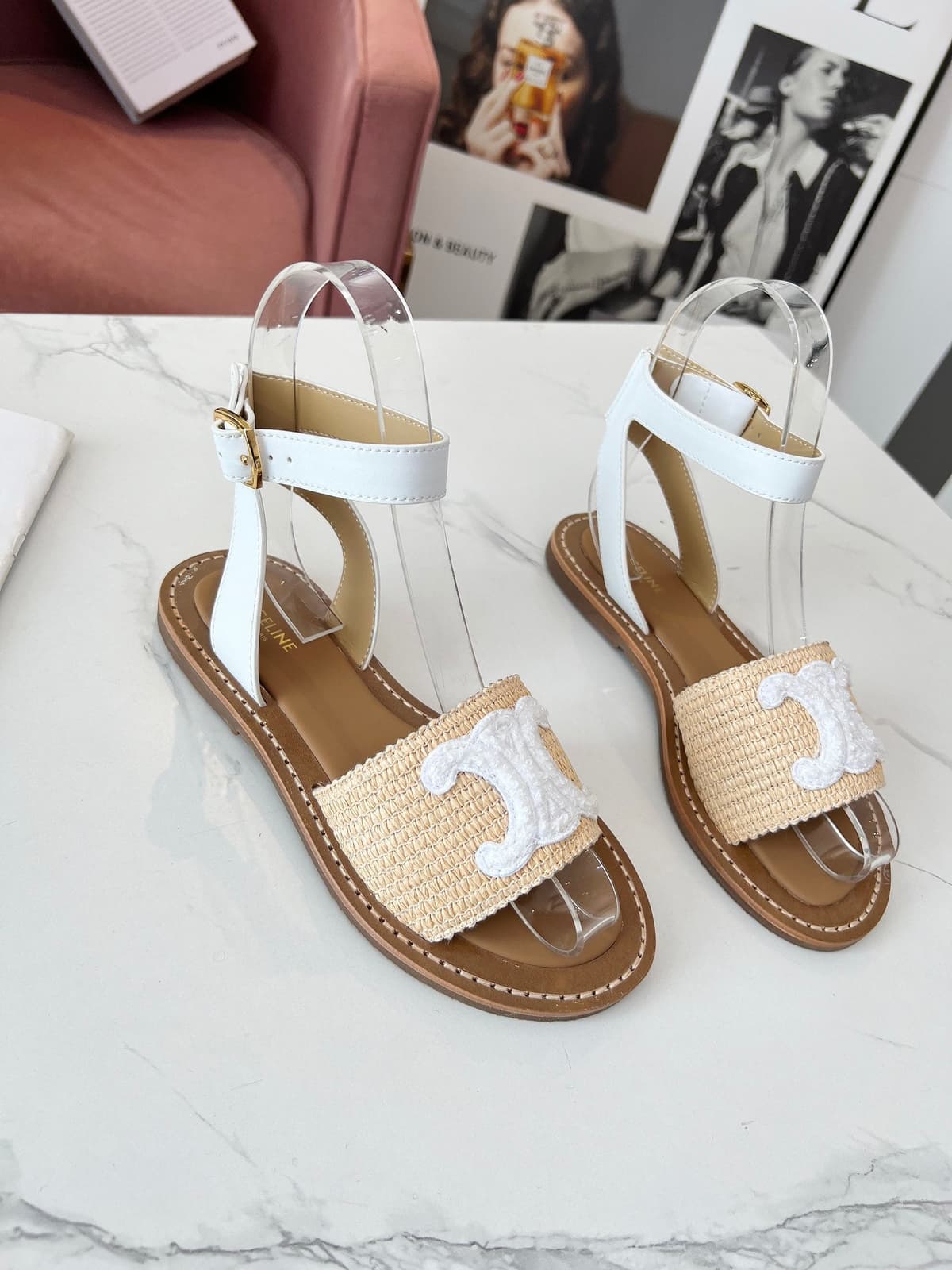 CELINE LYMPIA SANDAL MACCRAMÉ – Moda