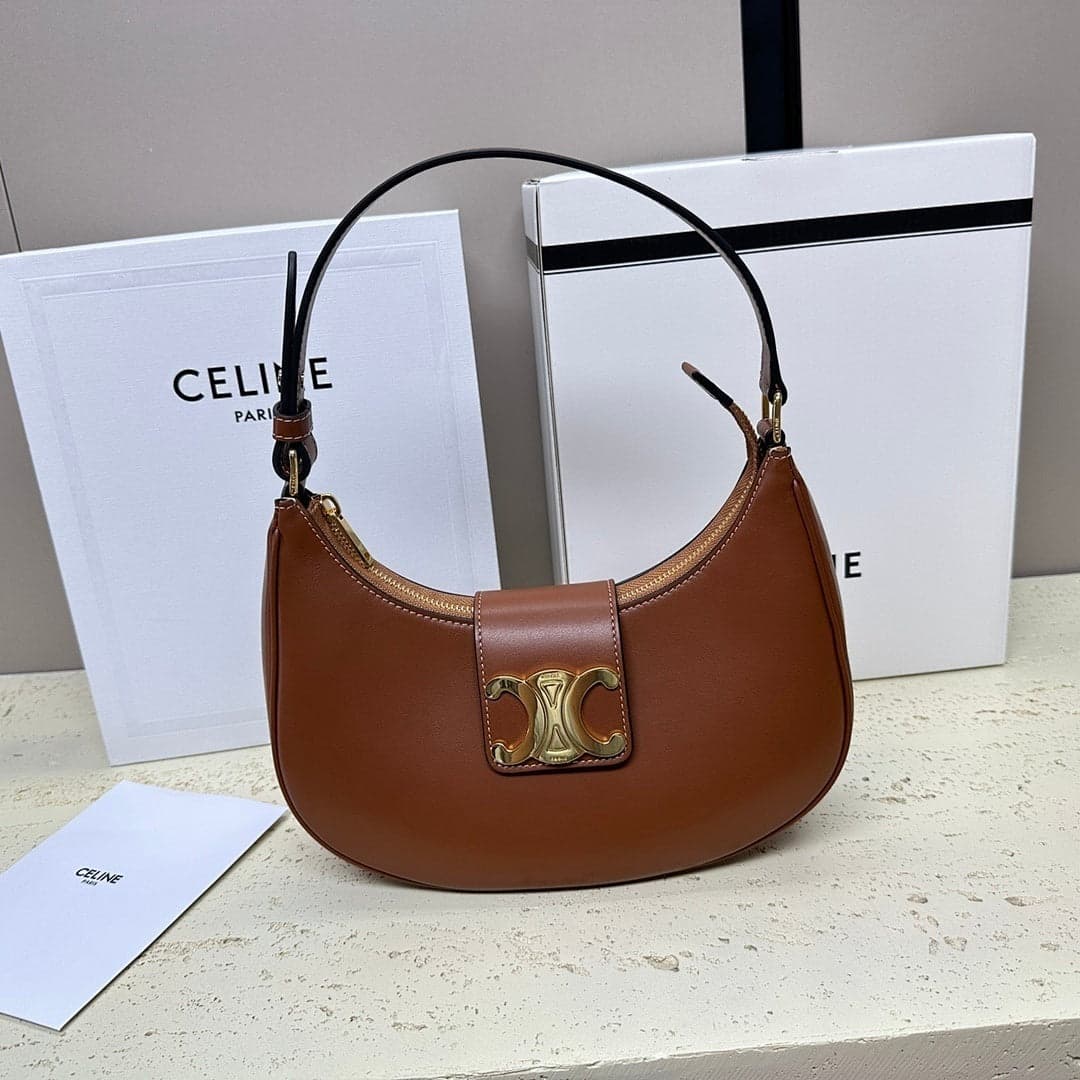 Celine Medium Ava Triomphe Brown – Moda