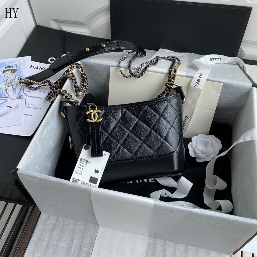 Chanel Gabrielle Hobo Bag Small Black – Moda