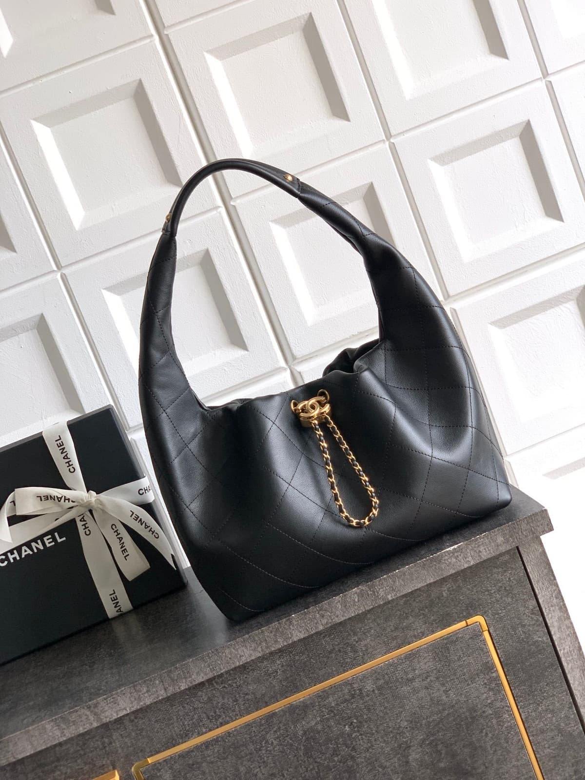 Chanel Hobo Bag Black – Moda