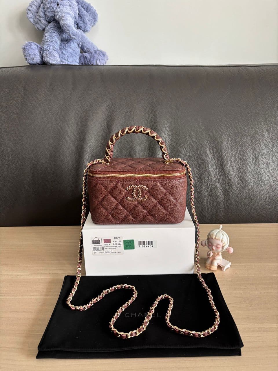 Chanel Top Handle Vanity Case Pink – Moda