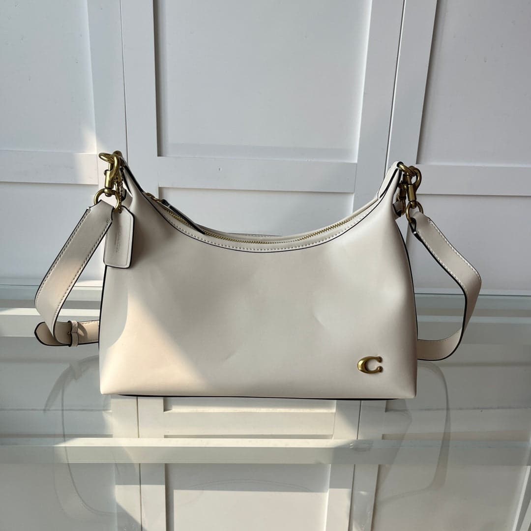 Coach Juliet Bag Shoulder 25 - Off White Ferragens Douradas – Moda