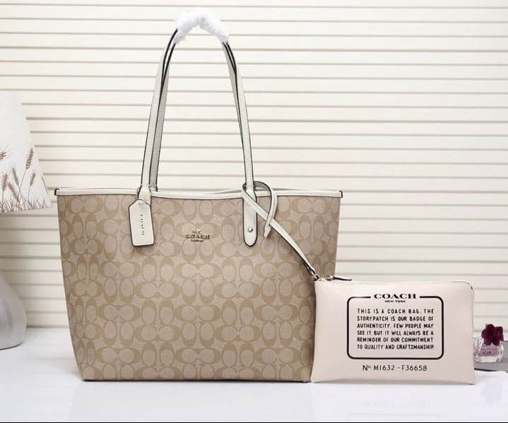 Coach City Tote Signature Canvas Beje – Moda