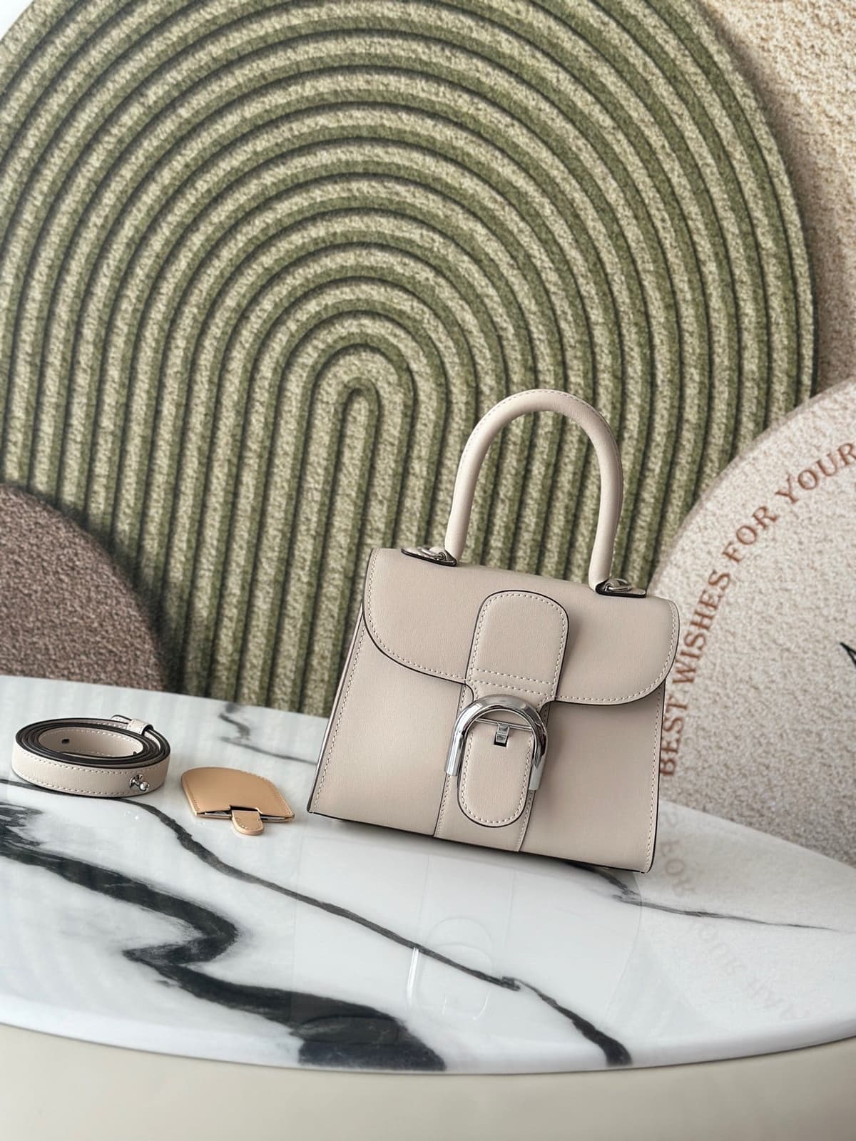 Delvaux Brillant Mini Leather Bag Off White – Moda