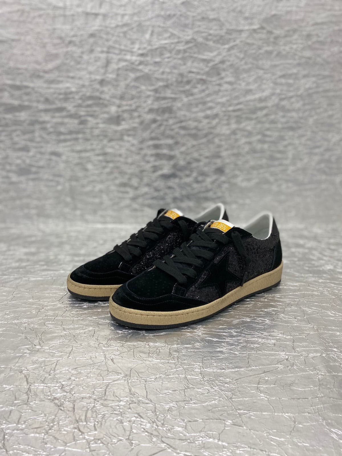 Golden Goose Ball Star Glitter Black – Moda