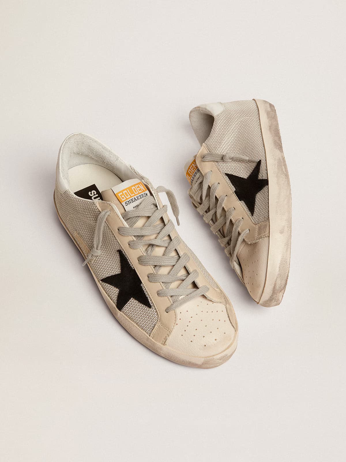 Golden Goose Superstar Sneaker Couro Branco e Preto. – Moda