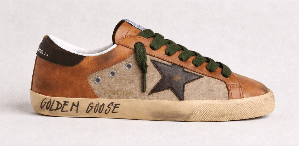 Golden Goose Super-Star Green Shoelace. – Moda