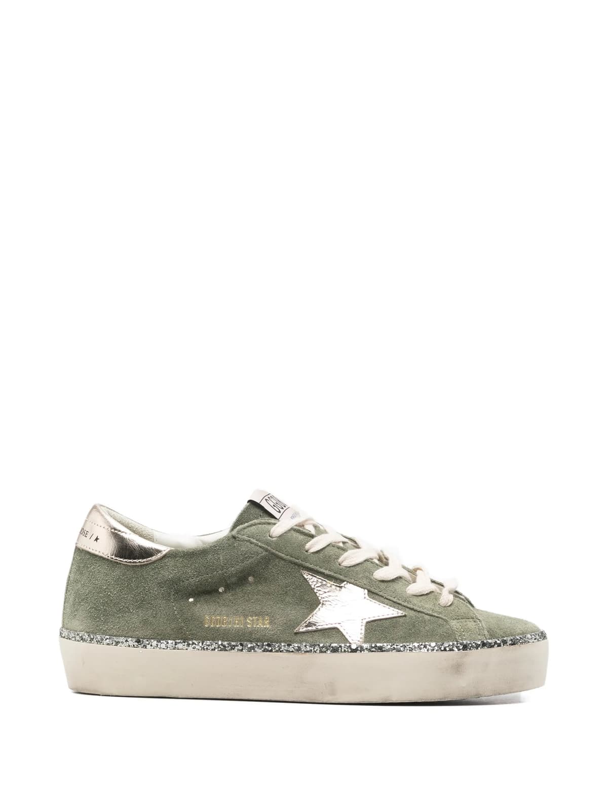 Golden Goose Deluxe Brand Hi Star Glittered Sneakers – Moda