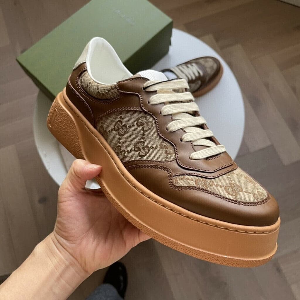 Gucci GG Sneaker GG Beige Ebony. – Moda
