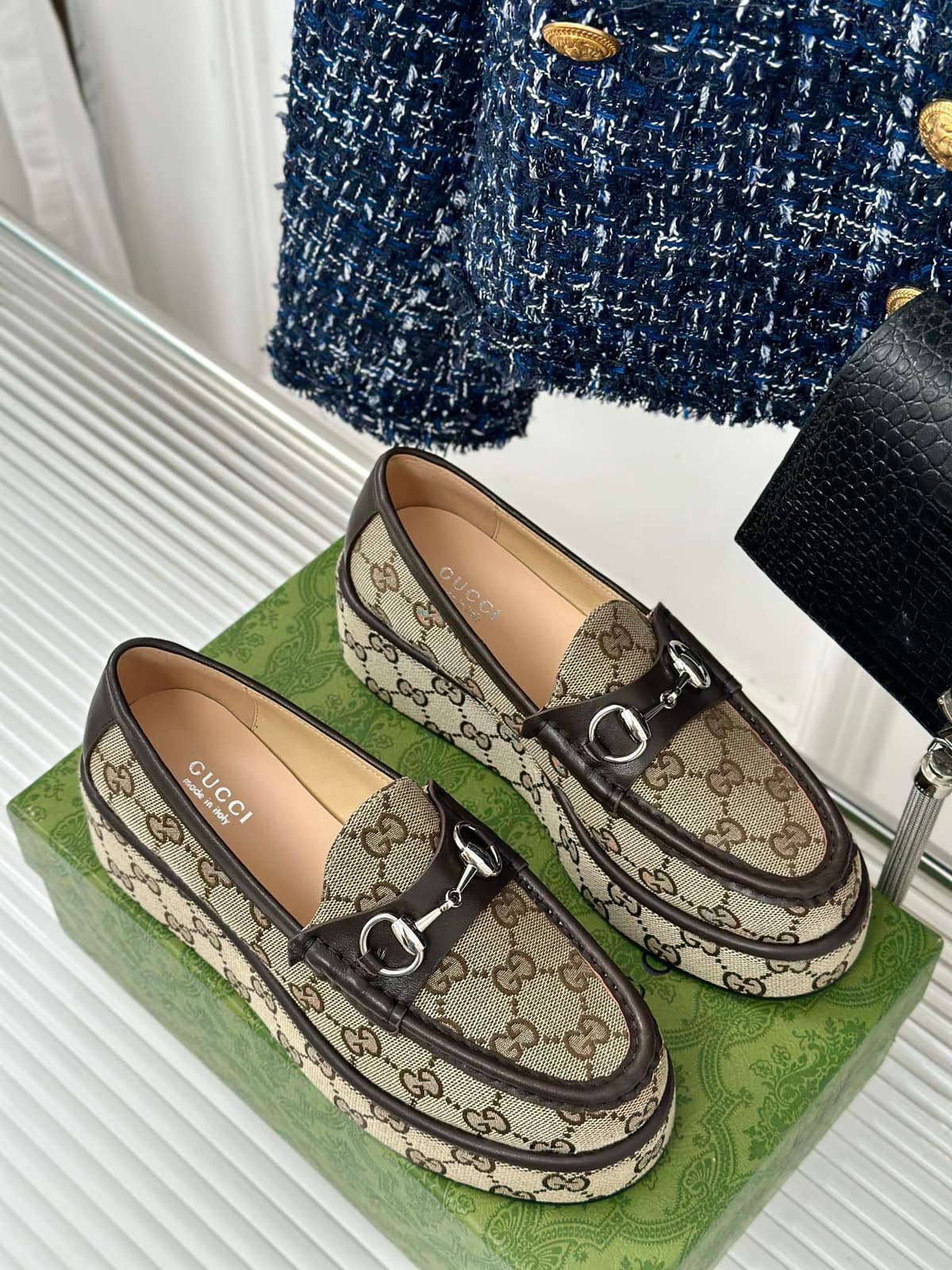 Gucci Loafers GG Dark Brown – Moda