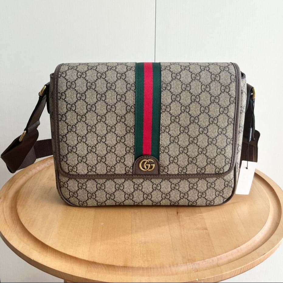 Gucci Ophidia Medium Messenger Bag Beige – Moda