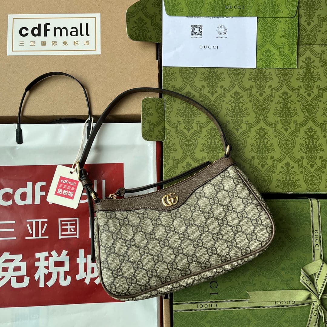 Gucci Ophidia Small Handbag Beige/Ebony – Moda