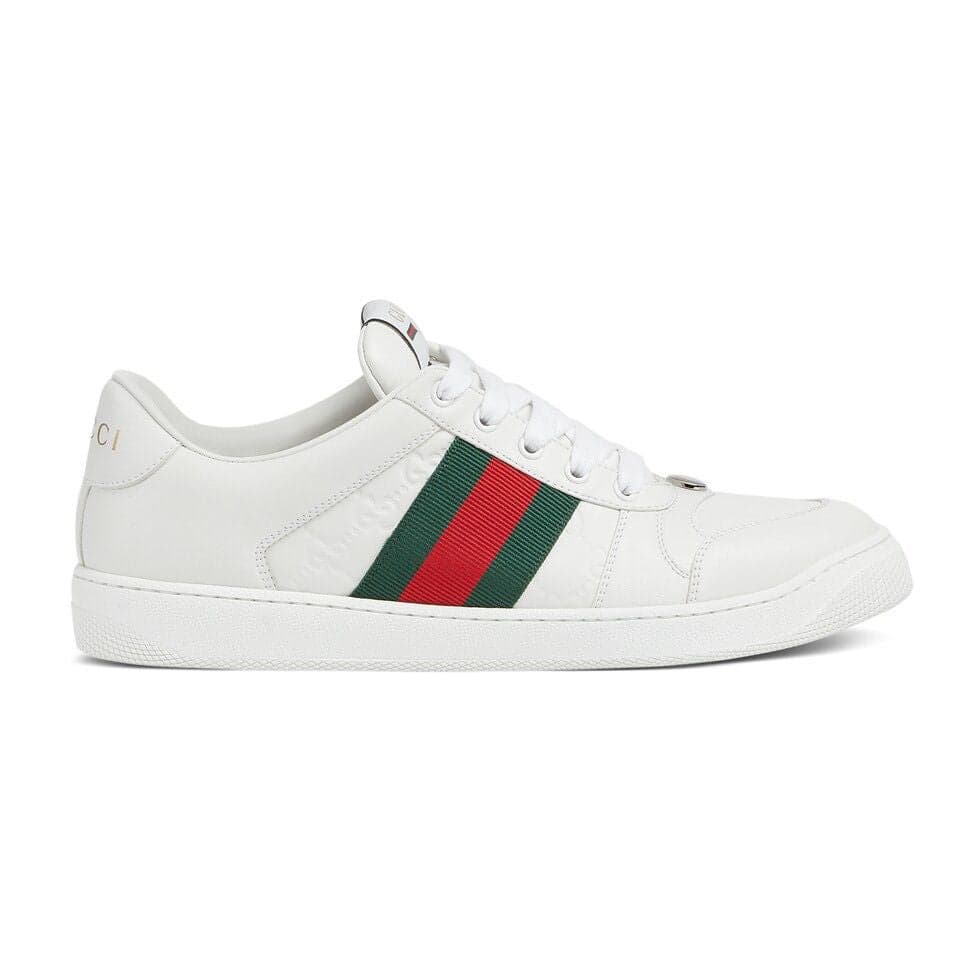Gucci Screener White Leather Sneakers – Moda