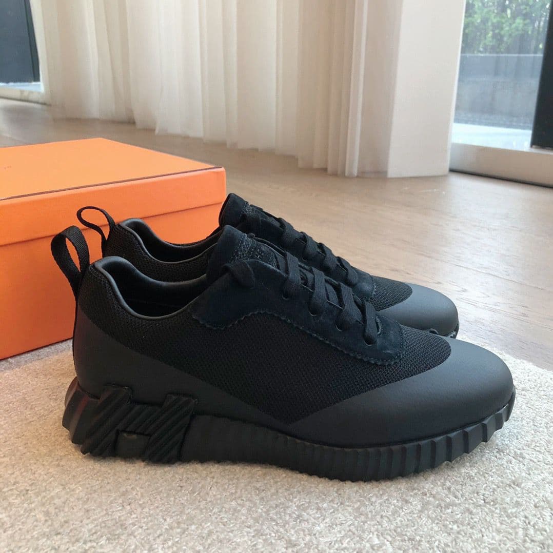 Hermes Air Mesh Bouncing Black Suede – Moda
