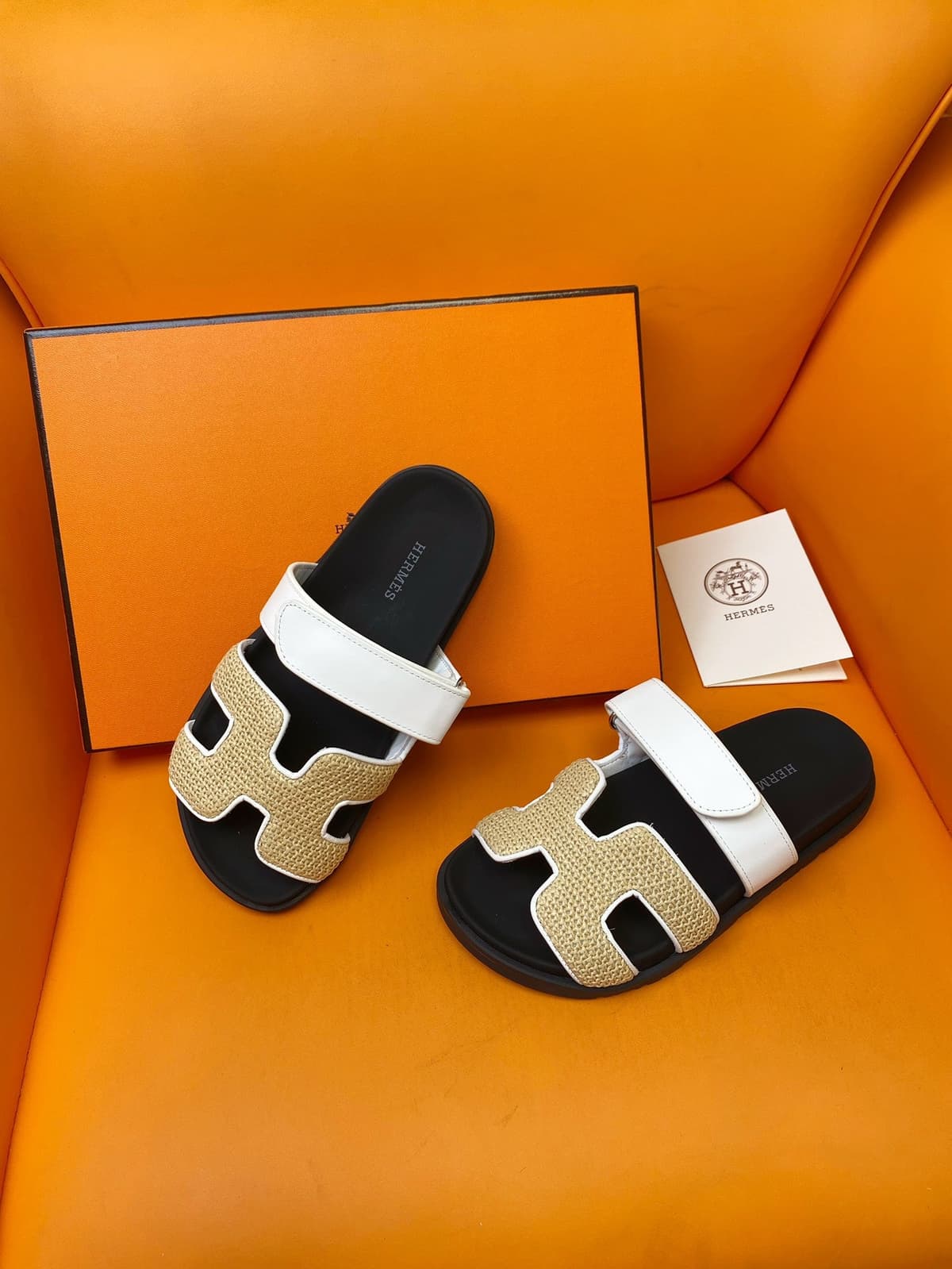 Hermes Chypre Straw & Leather – Moda