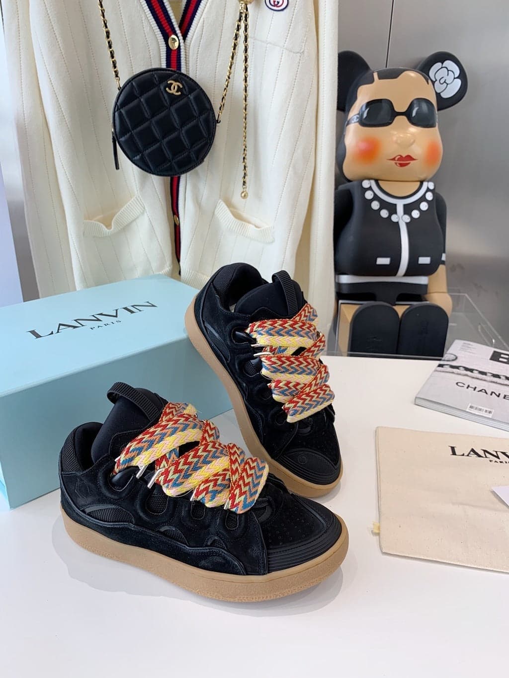 Lanvin Leather Curb Black – Moda