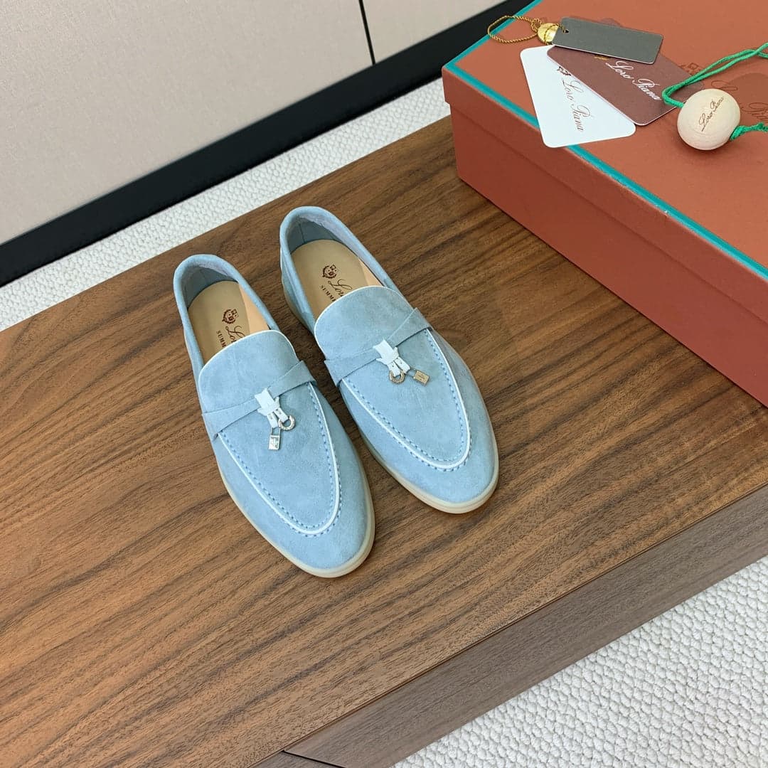 Loro Piana casual shoes blue suede – Moda