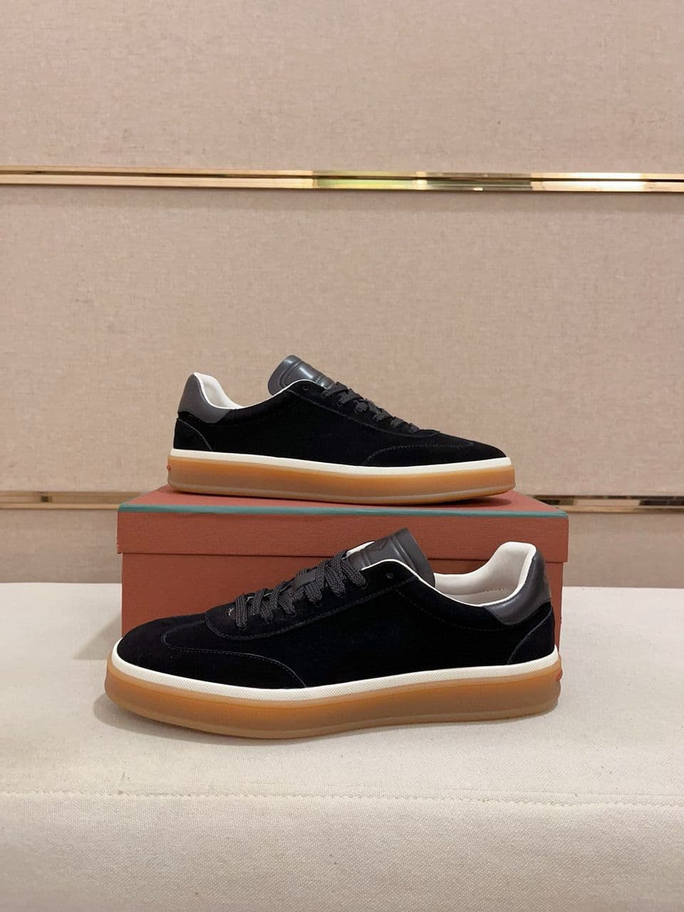 Loro Piana Tennis Walk Sneakers Black – Moda