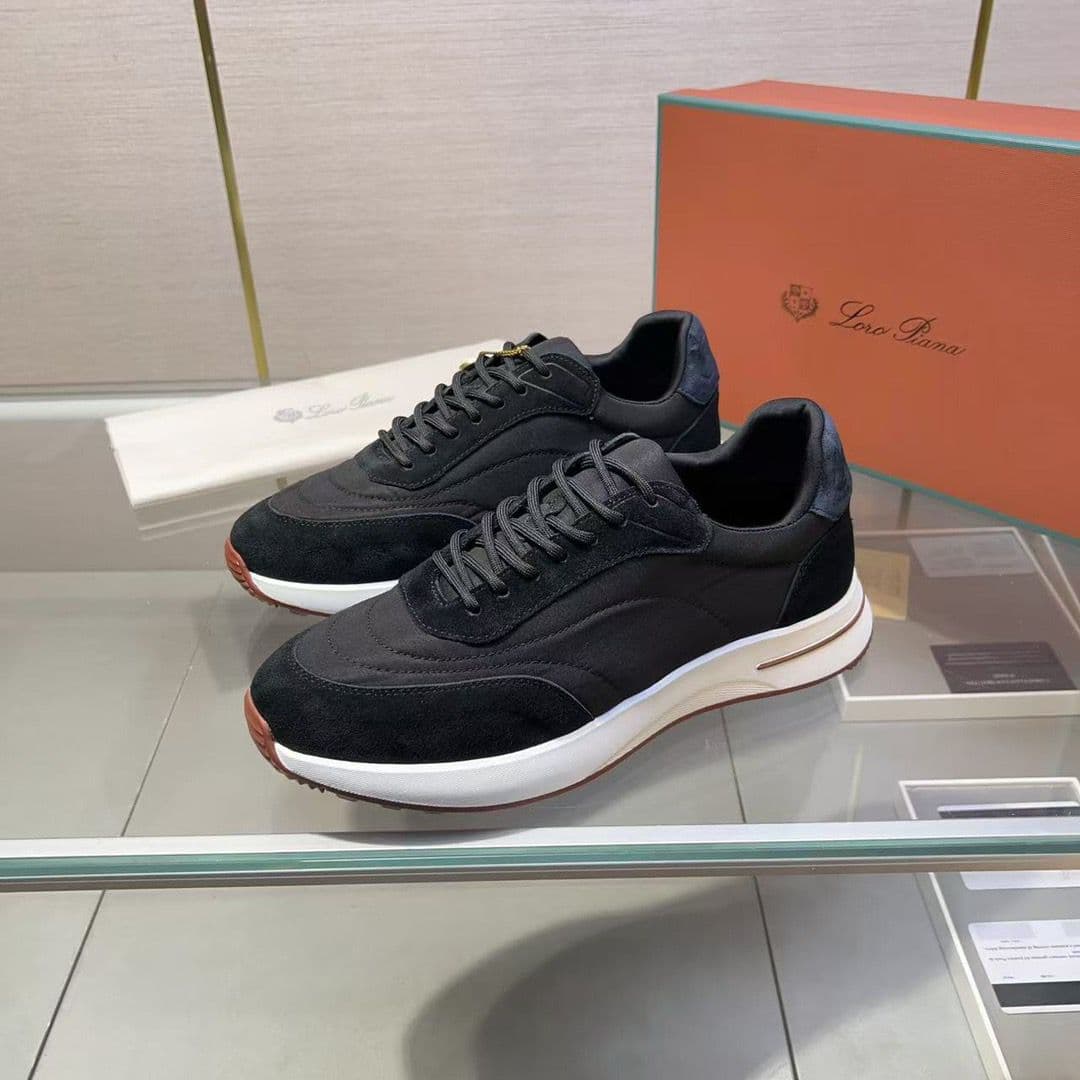 Loro Piana Weekend Walk Evo Black Suede Navy – Moda