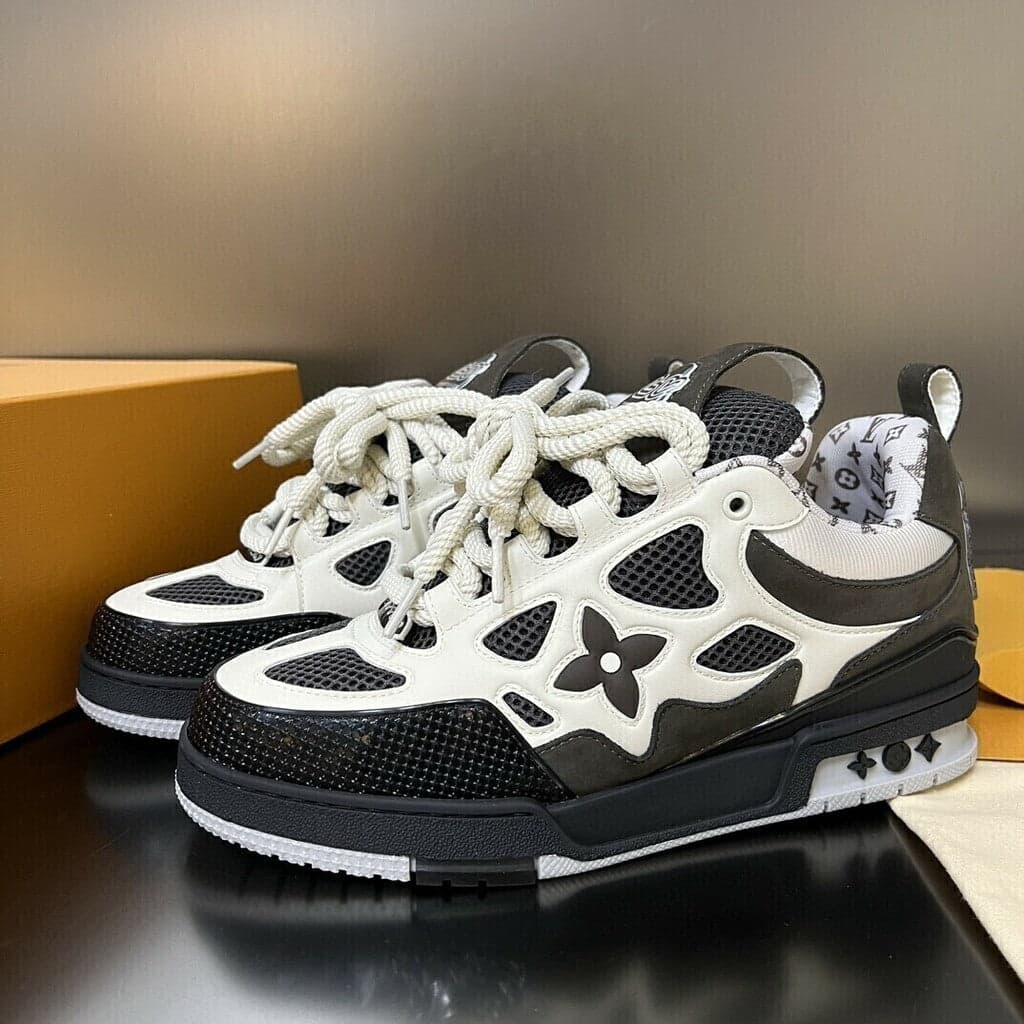 Skate Sneaker Grey White – Moda
