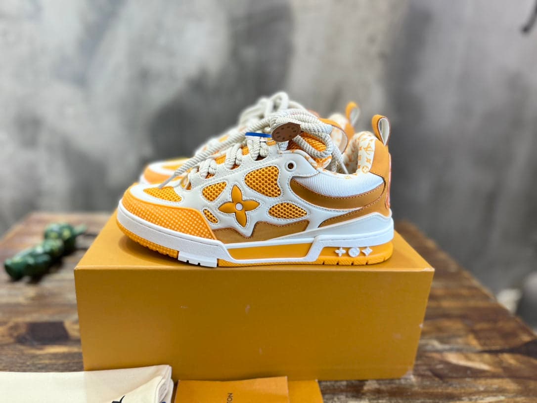 Skate Sneaker Yellow White – Moda
