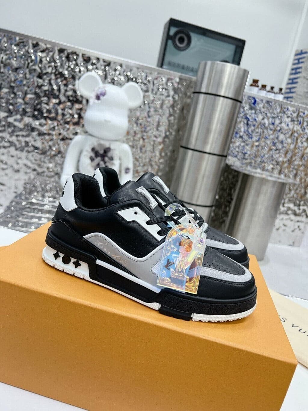 Trainer Black Grey White – Moda
