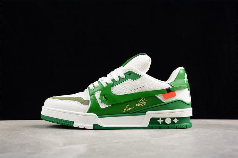 TRAINER BAIXO BRANCO/VERDE – Moda