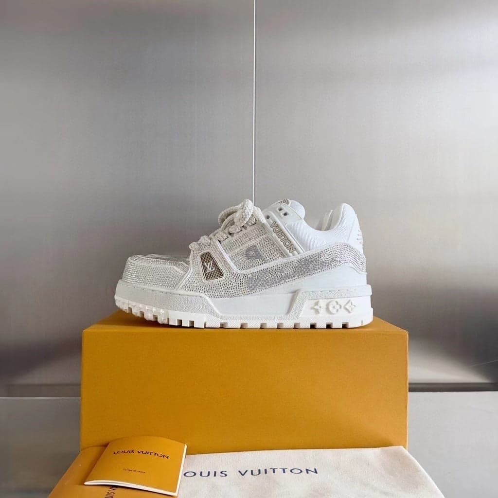 Trainer Maxi White Crystals – Moda