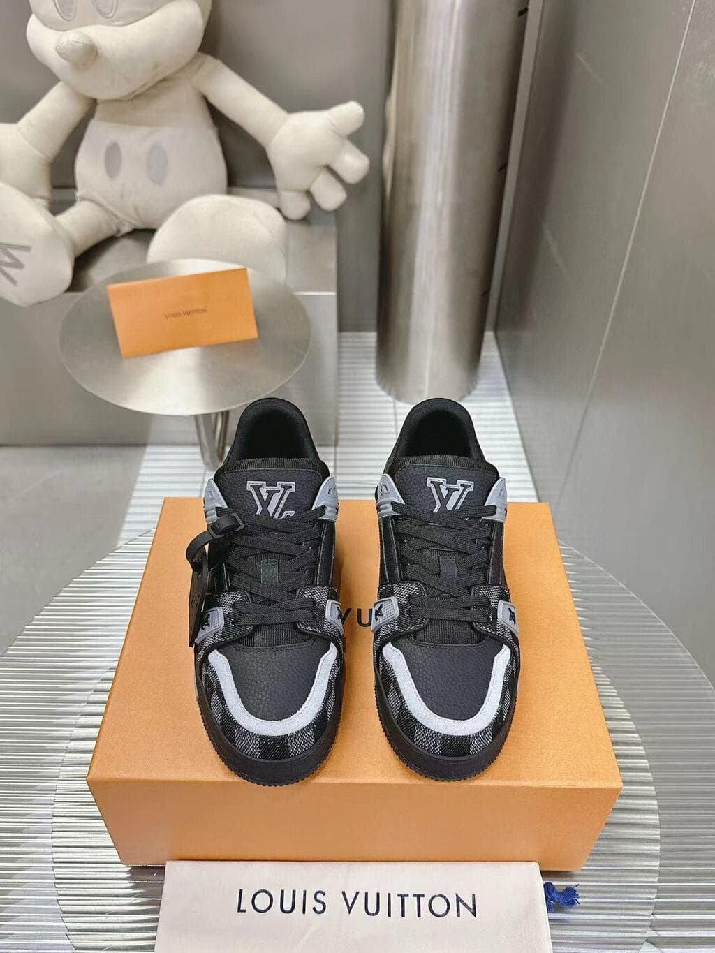 Lv Trainer Damier Black/Grey – Moda