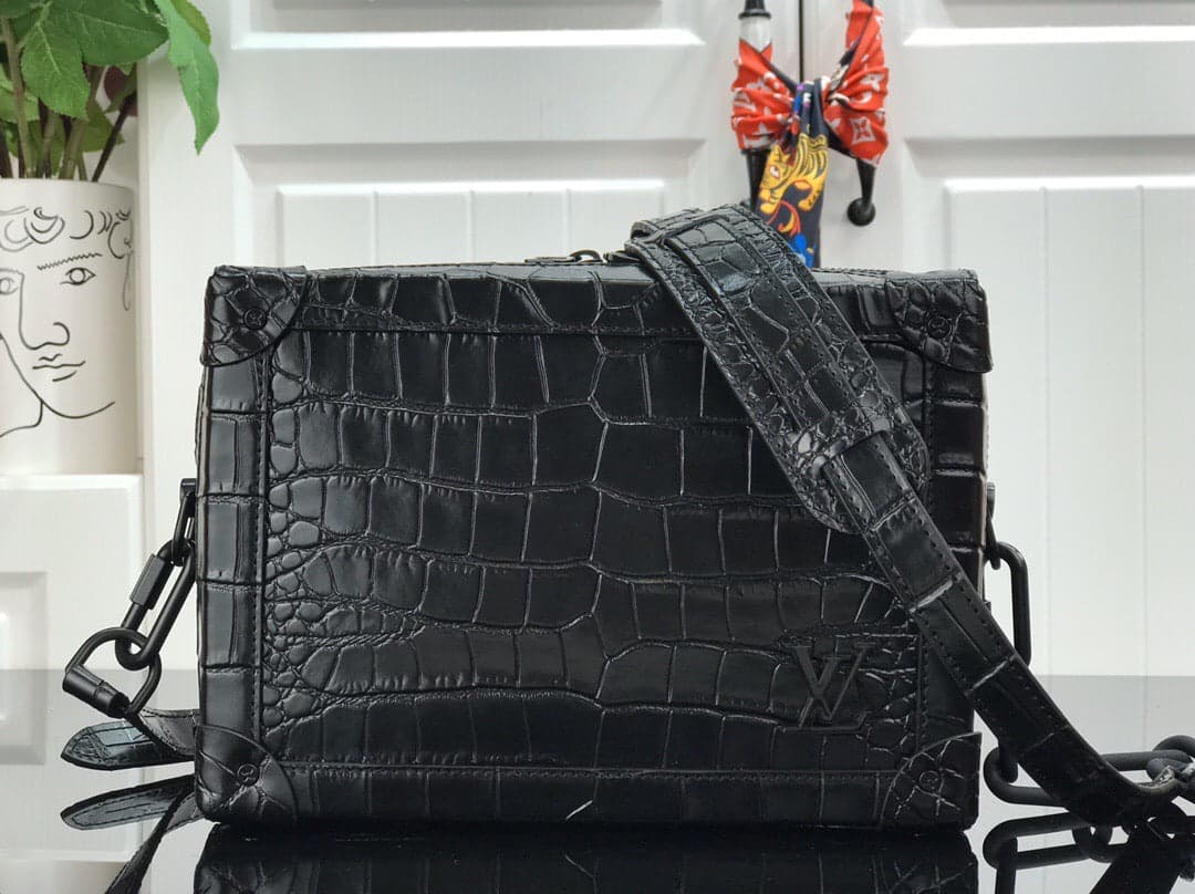 Lv Alligator Mini Soft Trunk Black – Moda