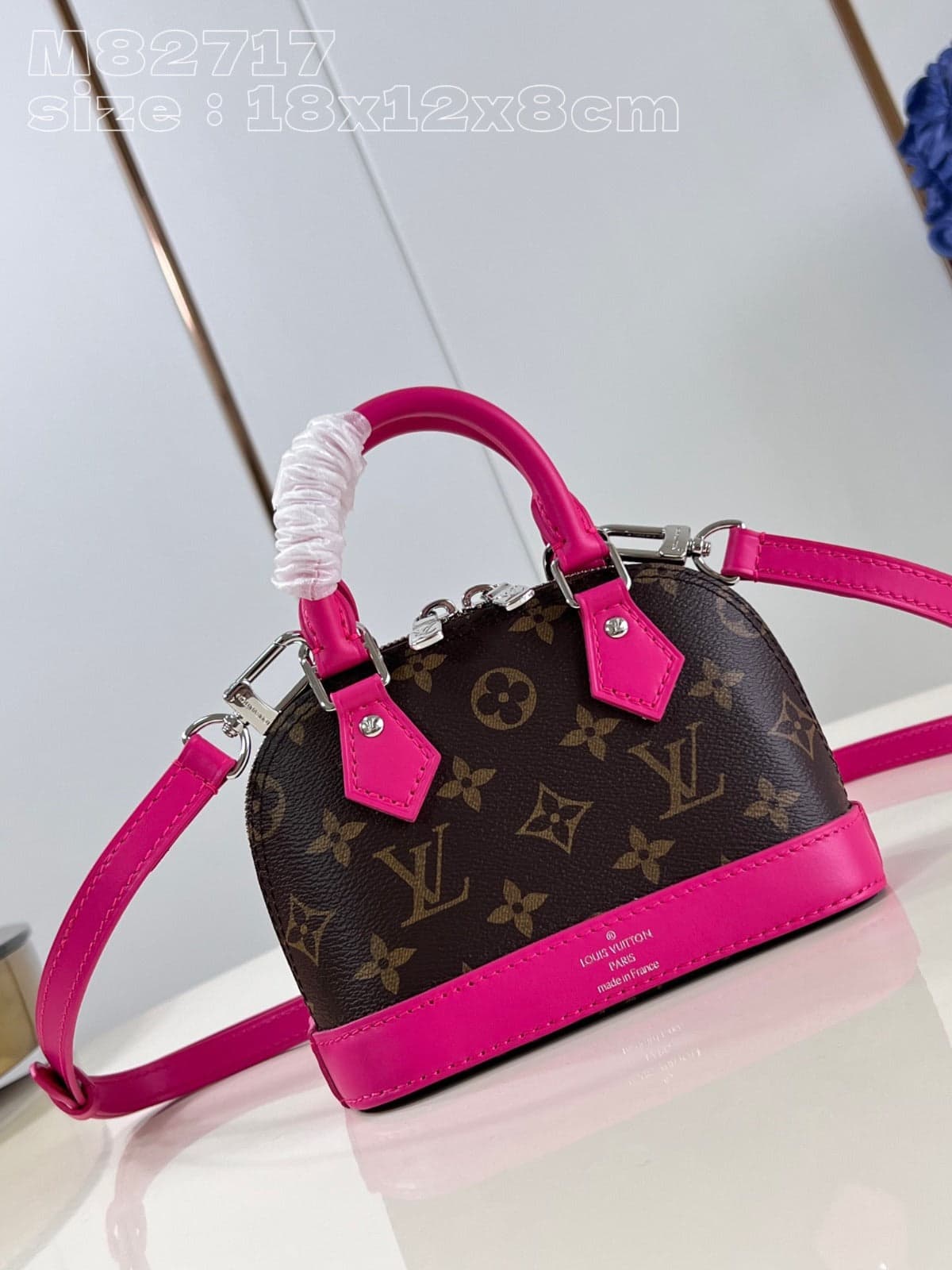 LV Alma Nano em canvas Monogram Pink – Moda