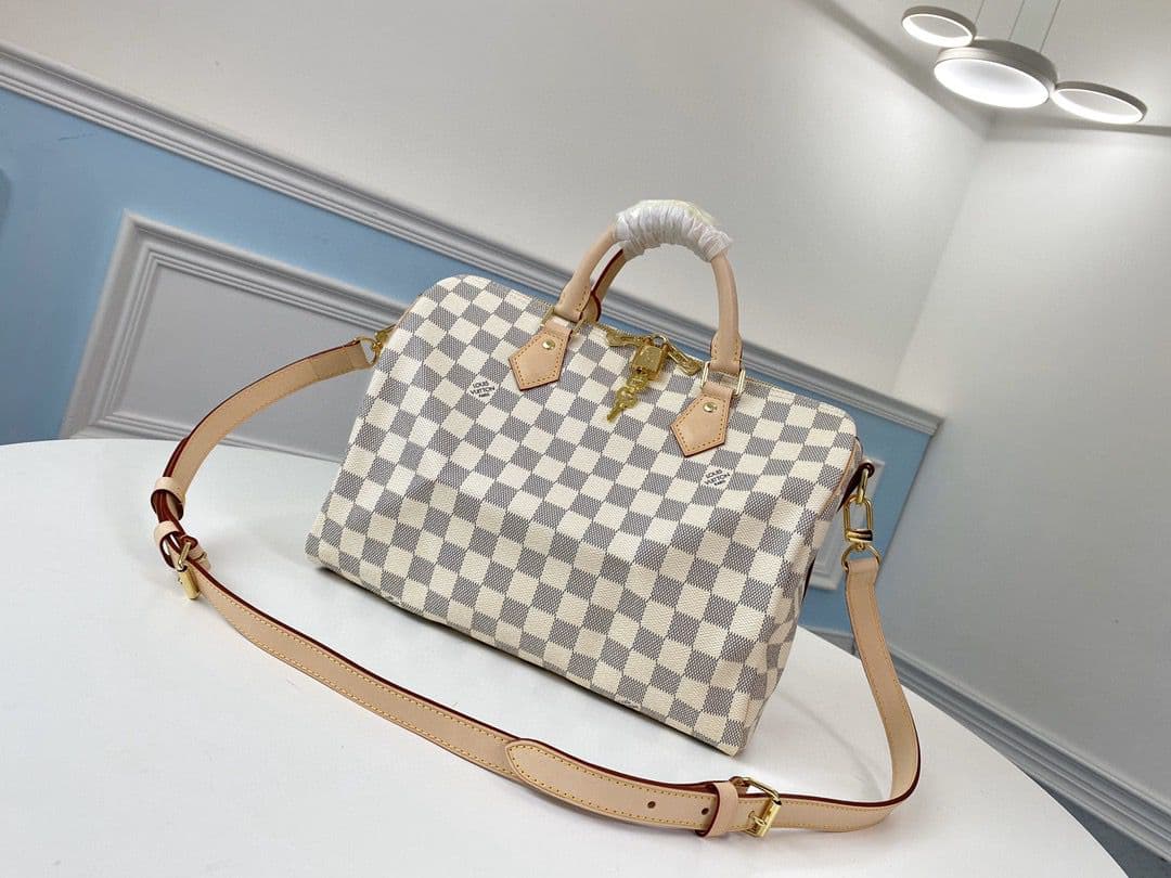 Lv Speedy Bandoulière 30 Damier Azur – Moda