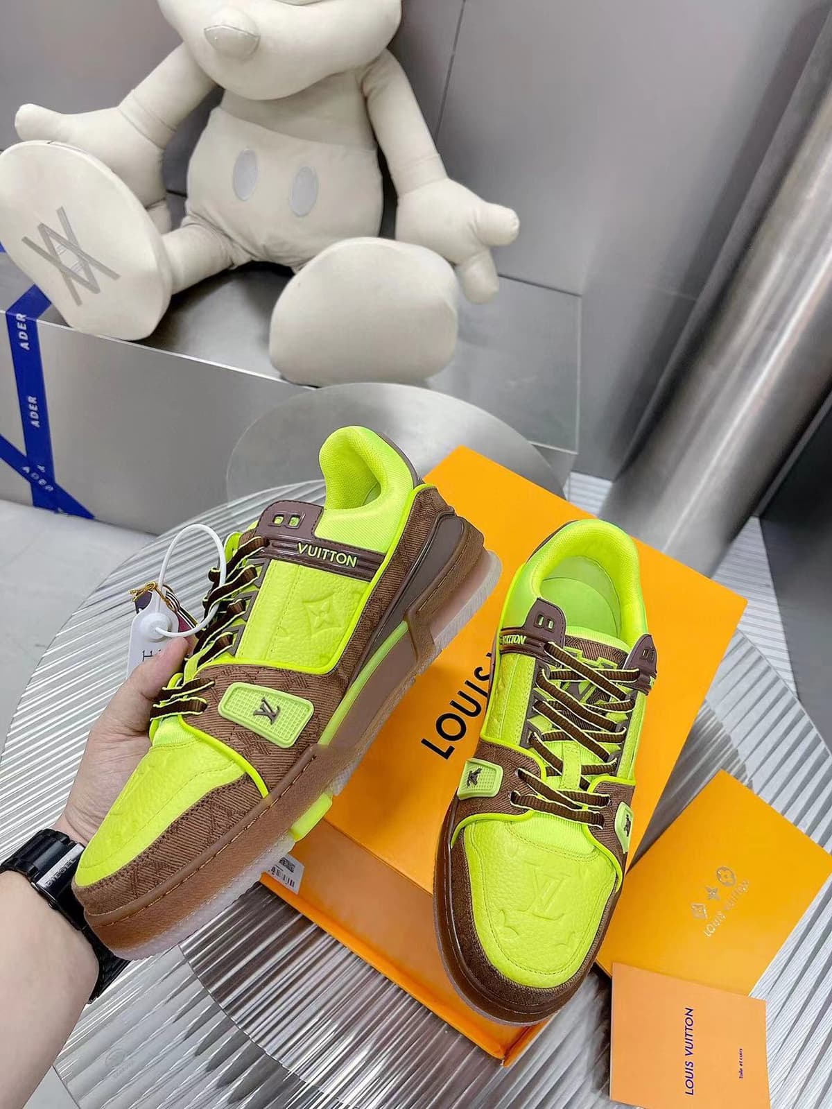 Lv Trainer Yellow Brown – Moda