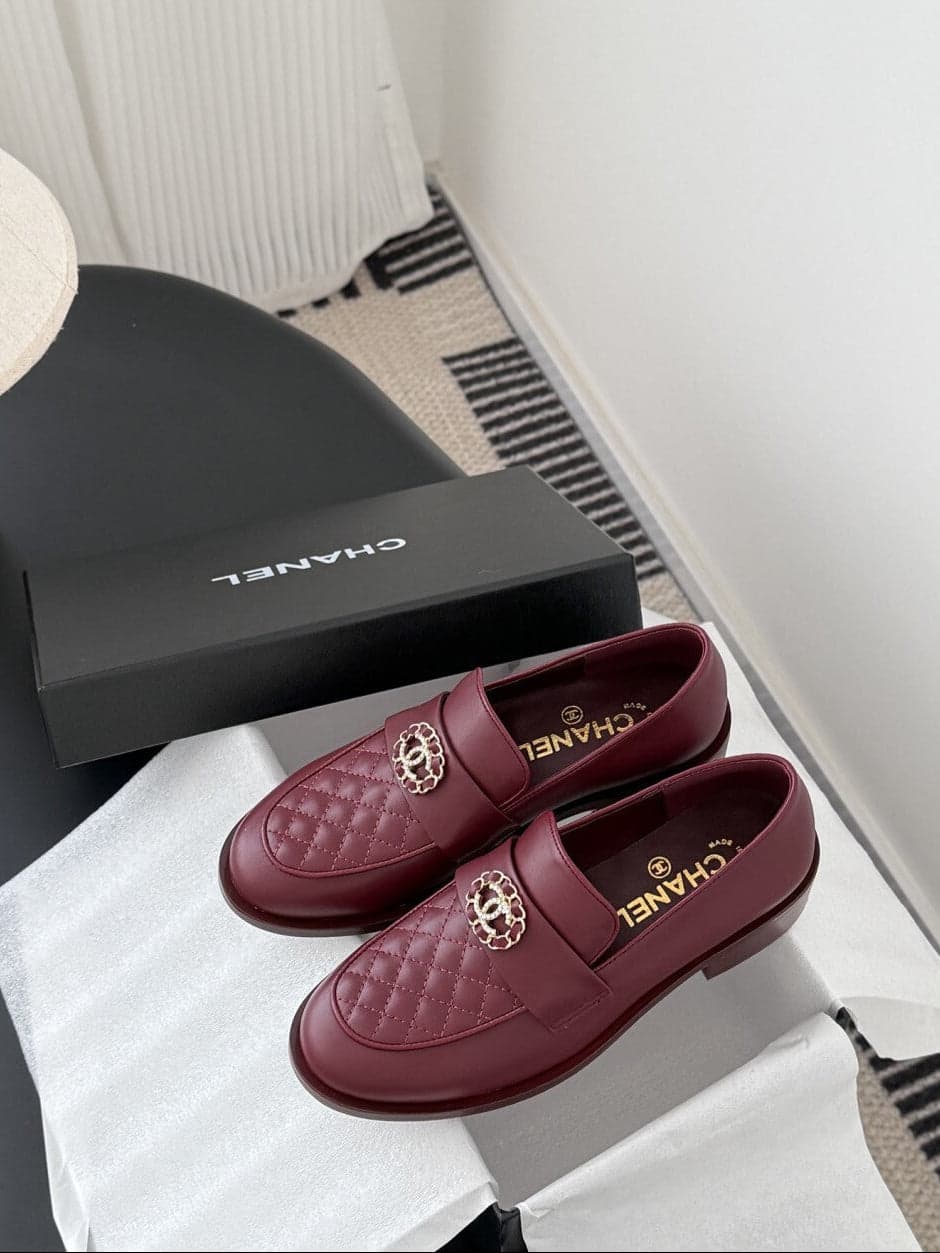 Mocassim Lambskin Ivory red. – Moda