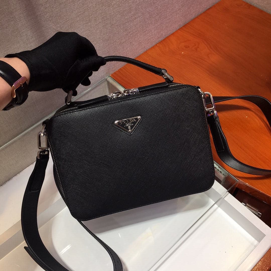 Prada Brique Saffiano Black – Moda