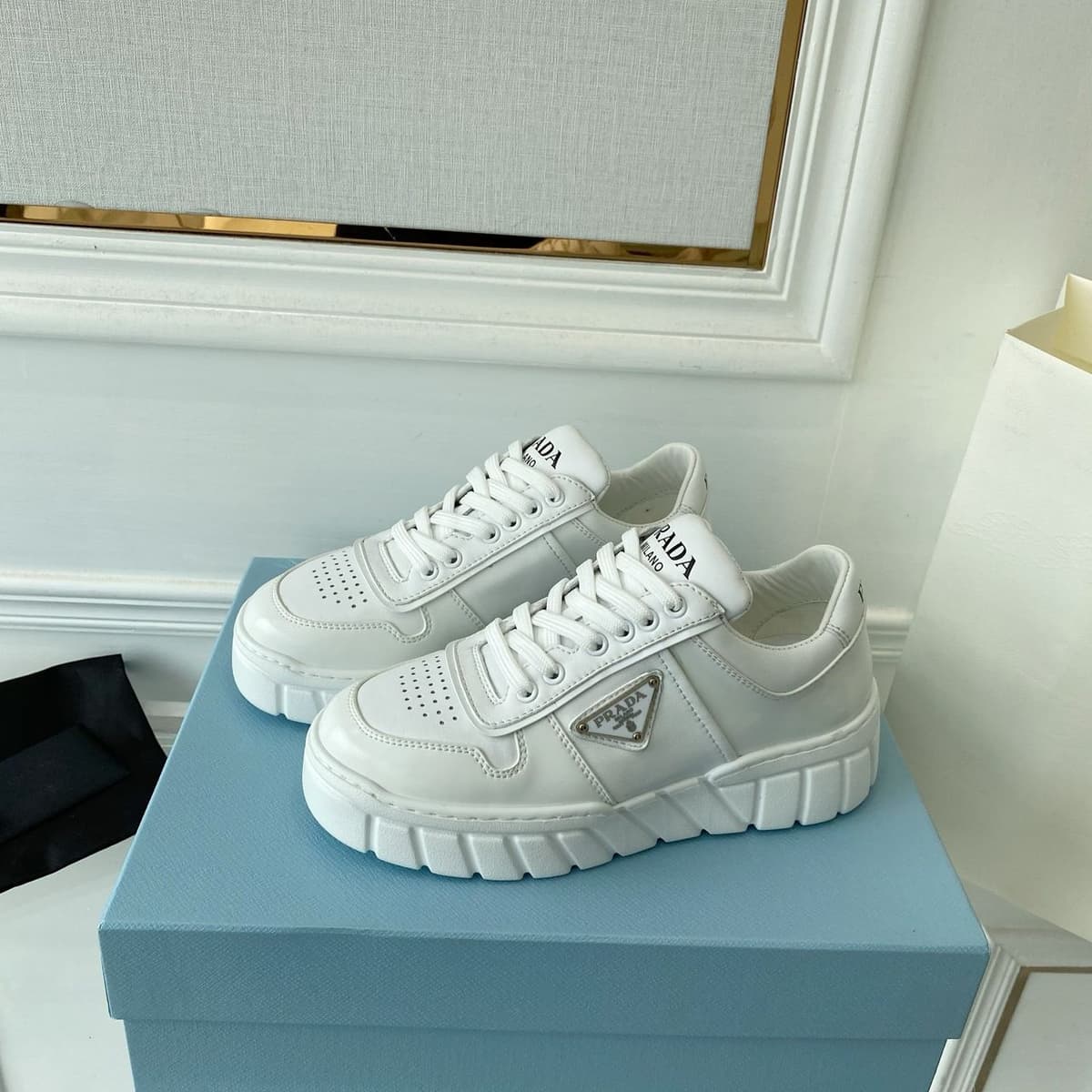 Prada Leather White – Moda